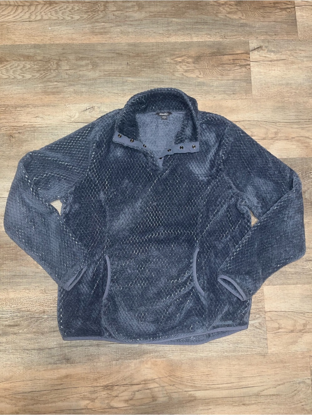 Patagonia Fleece Quarter Snap in Blue Size Large